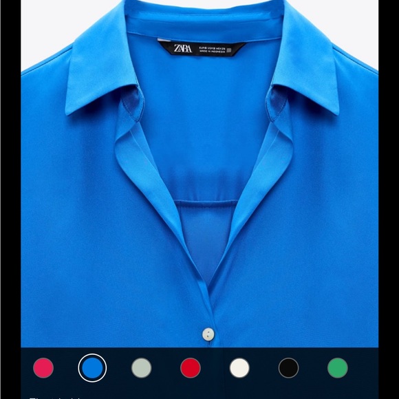 Zara satin effect blouse - Picture 3 of 5